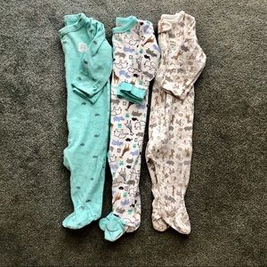 Carters 3 piece animal theme sleep & play Bundle